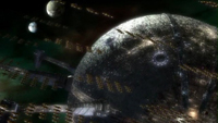 Dalek Fleet Around Crucible
