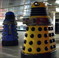 Rear View of Dalek Strategist - Eternal in Foreground
